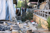 Aftermath of Israeli attacks, in Gaza City