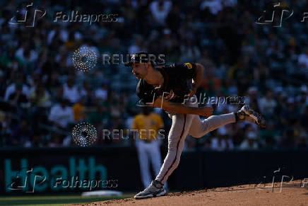 MLB: Atlanta Braves at Athletics