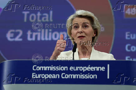 European Commission President von der Leyen attends press conference in Brussels