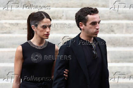 Funeral of late French talk show host and TV journalist Thierry Ardisson in Paris