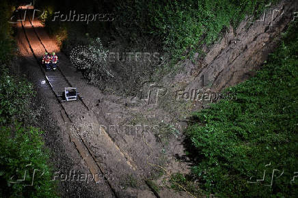 Passenger train derailed in southwestern Germany