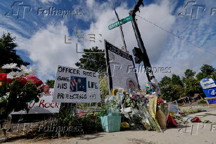 Memorial for slain Dekalb County Police officer killed in CDC shooting in Atlanta