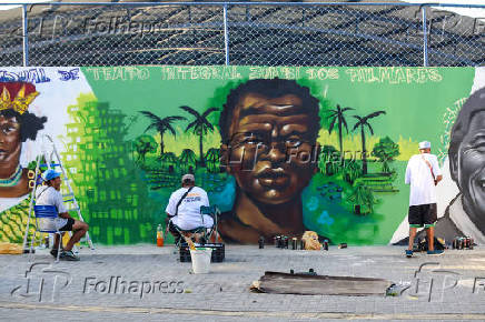 Reinauguração do colégio estadual Zumbi dos Palmares (BA)