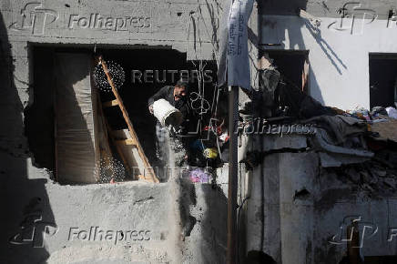 Aftermath of an Israeli strike in Jabalia