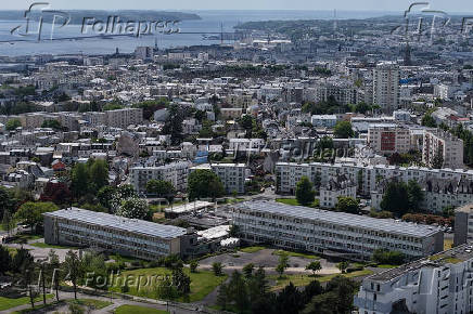 Drone view of Brest