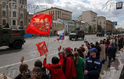 Rehearsal for Victory Day parade in Moscow