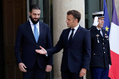 French President Macron meets Syria's President Ahmed al-Sharaa in Paris