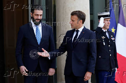 French President Macron meets Syria's President Ahmed al-Sharaa in Paris