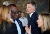 Denmark's King Frederik and Queen Mary host an official dinner for the UN Chief Executives Board, in Helsingoer