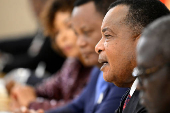 Russia's President Putin and Congo Republic's Sassou meet in Moscow