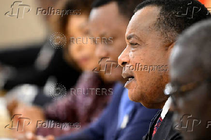 Russia's President Putin and Congo Republic's Sassou meet in Moscow