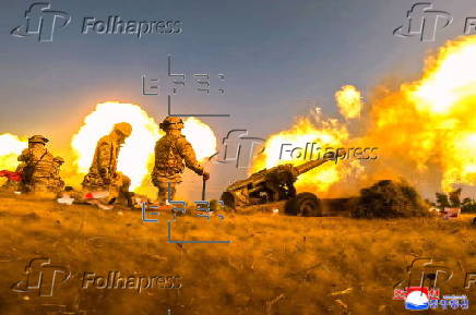 North Korea holds firing contest among artillery sub-units of the Korean People's Army