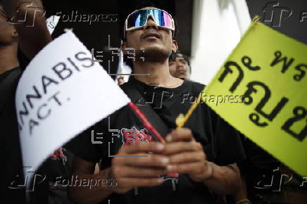 Cannabis advocates protest government plan to reclassify marijuana as a narcotic