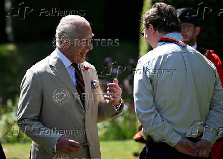 Britain's King Charles visits Walmer Castle