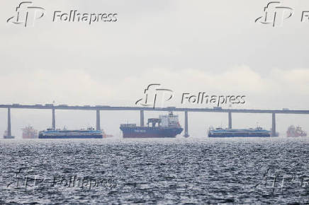 Movimentação das barcas no Rio de Janeiro.