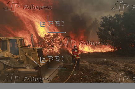 Forest fire at Fornos de Algodres