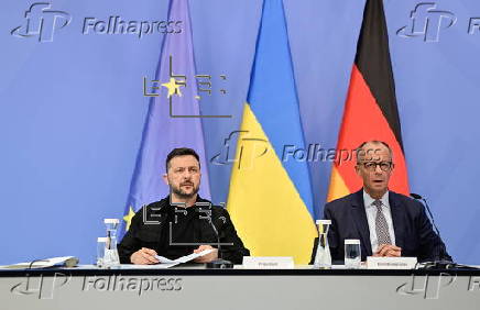 Ukraine's President Zelensky visits Berlin