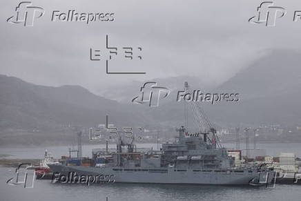 The German Navy ship FGS Berlin visits Greenland