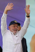 Lula durante evento em Belford Roxo (RJ)