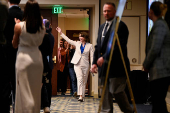 Wisconsin Supreme Court candidate Judge Crawford's election night in Madison