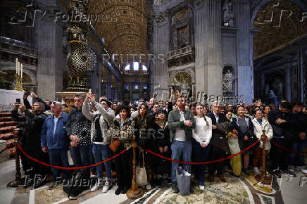 Cardinal Gambetti presides over Holy Thursday mass as Pope's attendance remains uncertain