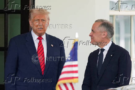 U.S. President Donald Trump meets Canadian Prime Minister Mark Carney in Washington