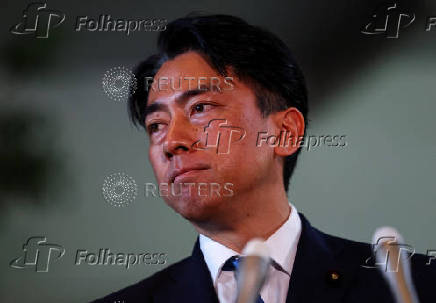 Japan's incoming Agriculture, Forestry and Fisheries Minister Shinjiro Koizumi makes appearance before the media in Tokyo