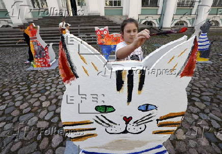 Hermitage Cat Day celebration in St. Petersburg