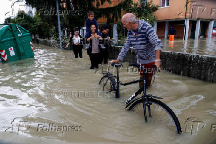 FILE PHOTO: Floods in Emilia-Romagna