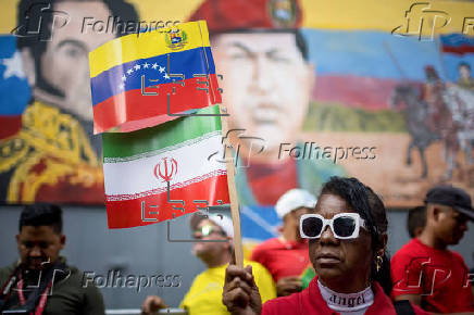 Manifestación en apoyo a Irán en Caracas