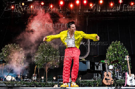 British artiste Jacob Collier performs at Tinderbox music festival in Odense