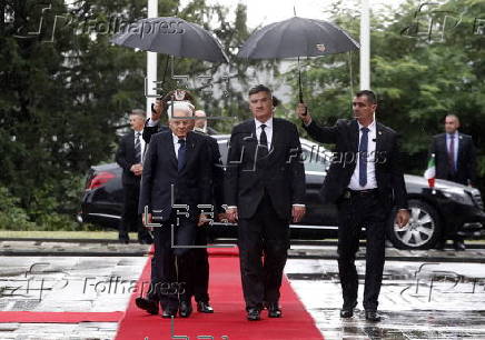 Italian President Sergio Mattarella visits Croatia