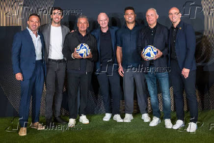 Copa do Mundo de Clubes da FIFA durante uma coletiva de imprensa na Trump Tower, em Nova York