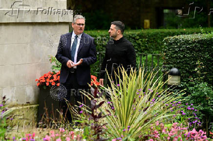 British PM Starmer and Ukrainian President Zelenskiy meet in London