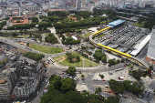 Vista da região do Parque Dom Pedro 2º