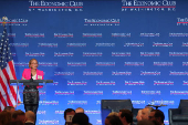 Federal Reserve Bank of Richmond President Thomas Barkin attends a conversation with the Economic Club of Washington DC