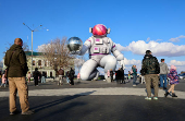 Cosmonaut-shaped inflatable installed in Crimea ahead of Cosmonautics Day celebrations