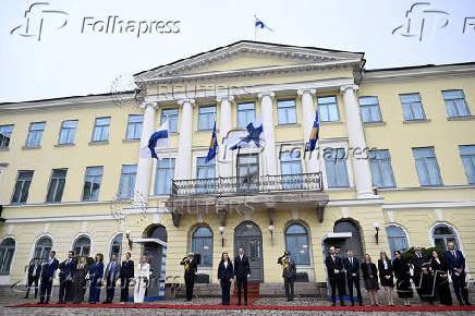 Finnish President Alexander Stubb meets with Kosovo's President Vjosa Osmani Sadriu in Helsinki
