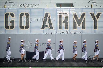 U.S. President Donald Trump attends commencement ceremony at West Point Military Academy