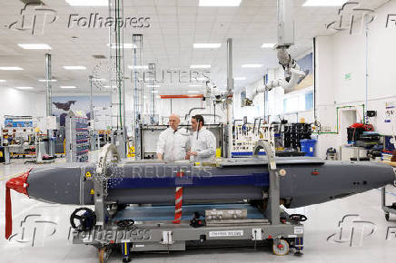 Britain's Defence Secretary John Healey visits MBDA Storm Shadow factory in Stevenage
