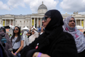 'Eid on the Square' celebrations in Trafalgar Square, London