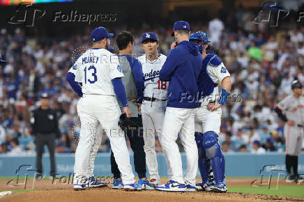 MLB: San Francisco Giants at Los Angeles Dodgers
