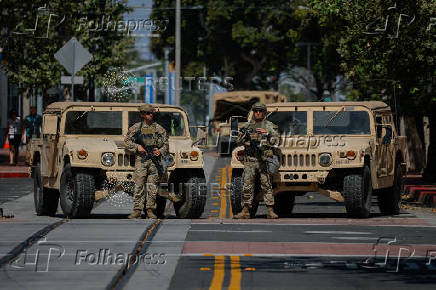 California National Guard deployed in California
