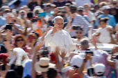 Pope Leo XIV holds general audience in St. Peter's Square, at the Vatican