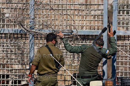Ceasefire line between Israeli-occupied Golan Heights and Syria