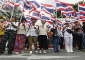 Rally outside UN amid escalating Thai-Cambodian border dispute