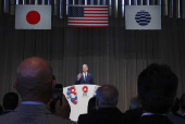 U.S. Secretary of the Treasury Bessent attends the USA national day celebration at Expo 2025 in Osaka