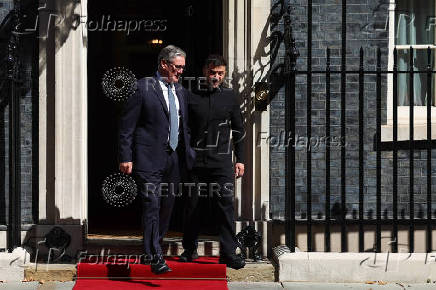 British PM Starmer and Ukrainian President Zelenskiy meet in London