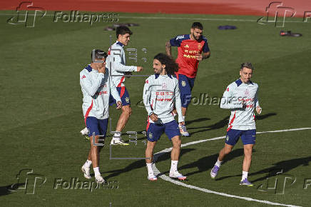 Entrenamiento de la selección española
