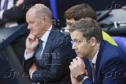 Election of German Chancellor and swearing-in of the cabinet at Bundestag in Berlin